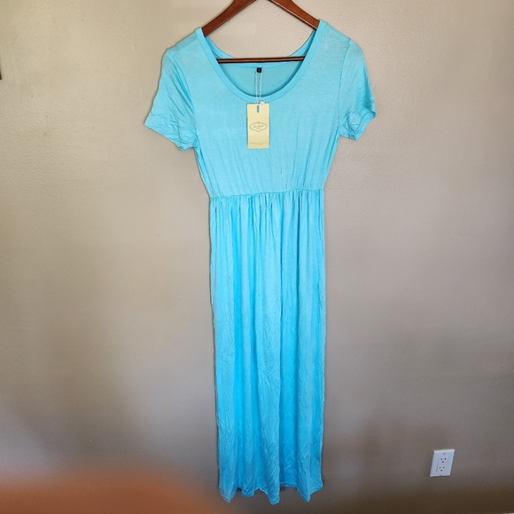 Han Mei Li Dresses & Skirts - Han Mei Li Light Blue Summer Dress – Size Small